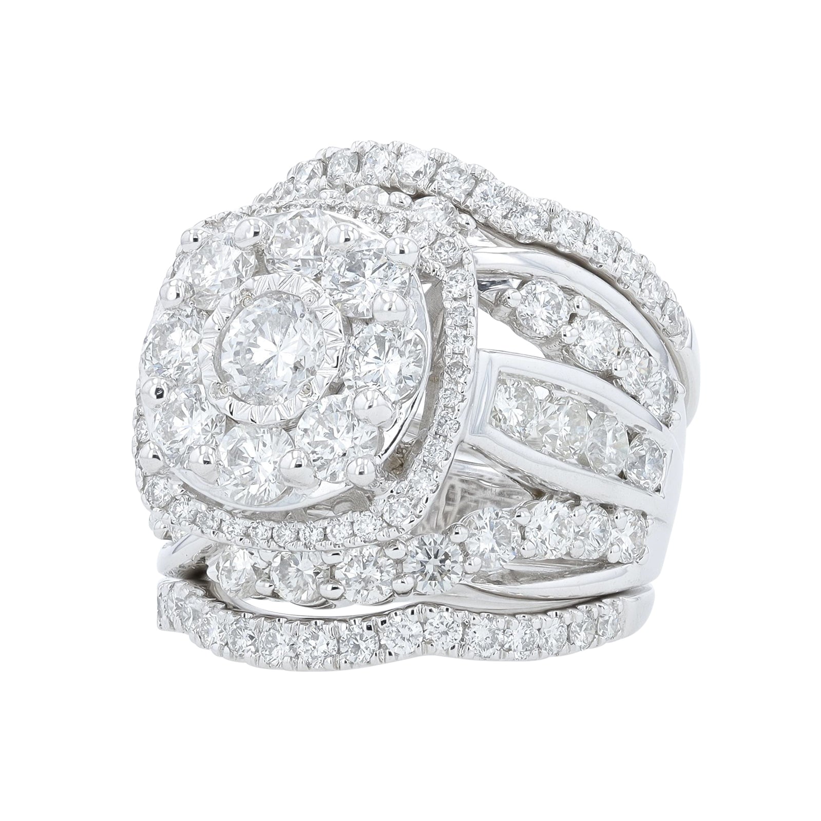14K WG 5 CT Bridal Set