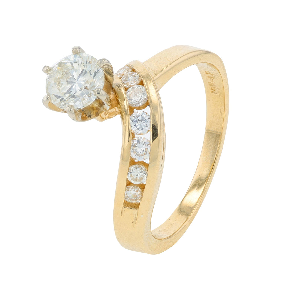 14K YG 1.20 CTW Diamond Bridal Set