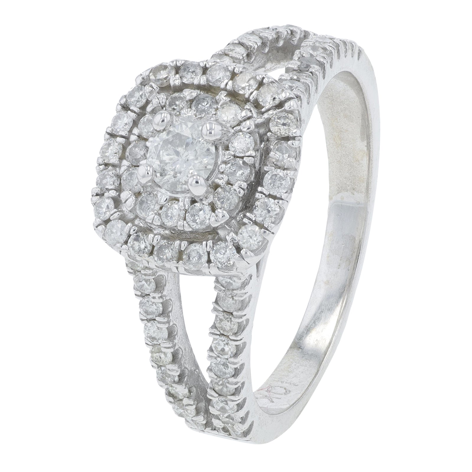 10K WG 1 CT Diamond Bridal Set