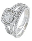 10K WG 1 CT Diamond Bridal Set
