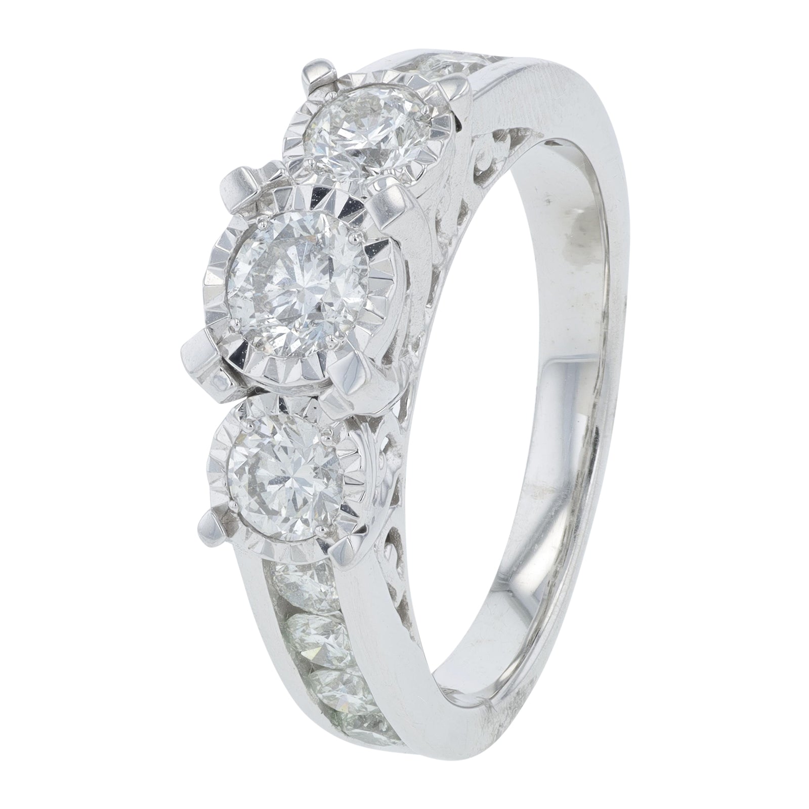 14K WG 2 CTW Diamond Bridal Set