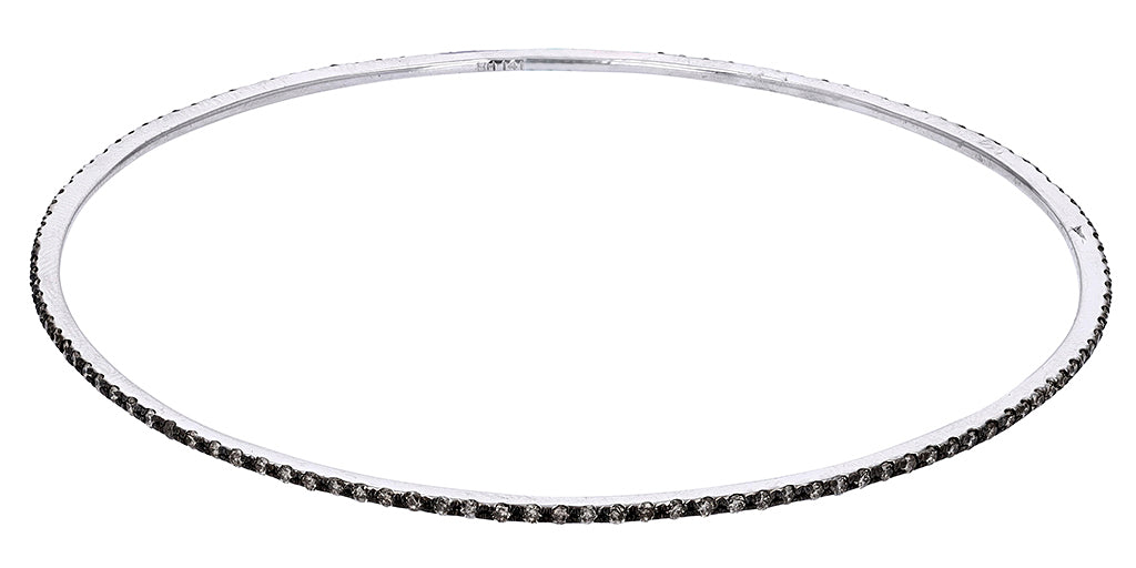 14K EFFY Hard Chocolate Diamond Bangle