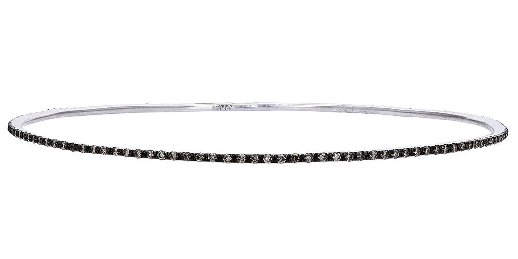 14K EFFY Hard Chocolate Diamond Bangle