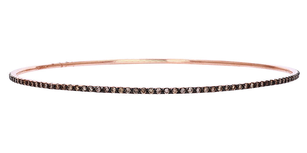 14K EFFY Hard Chocolate Diamond Bangle
