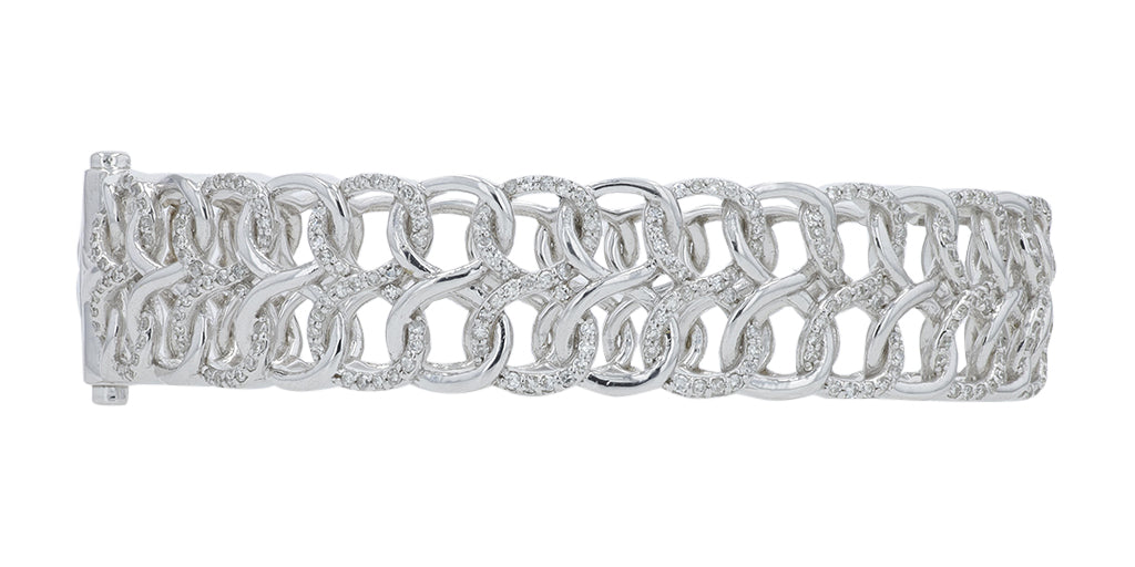 14K WG EFFY 1.16 CTW Diamond Bangle