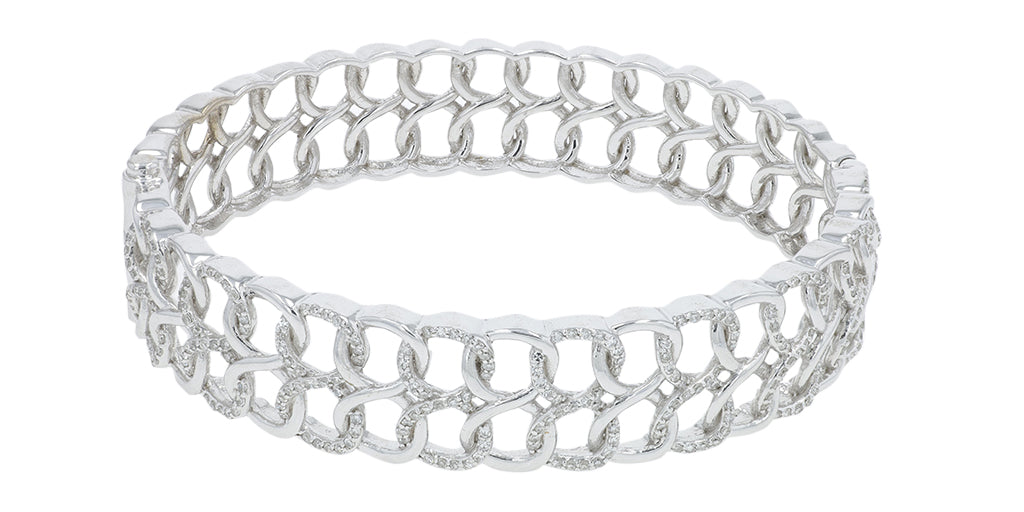 14K WG EFFY 1.16 CTW Diamond Bangle