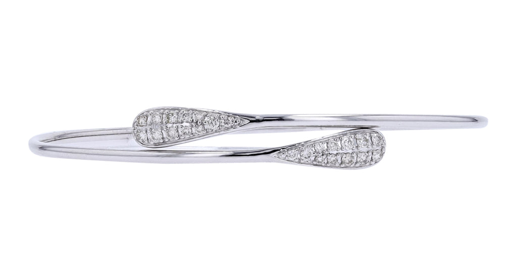14K .37 CTW Diamond Bypass Bangle<p><strong>More Colors Available</p></strong>