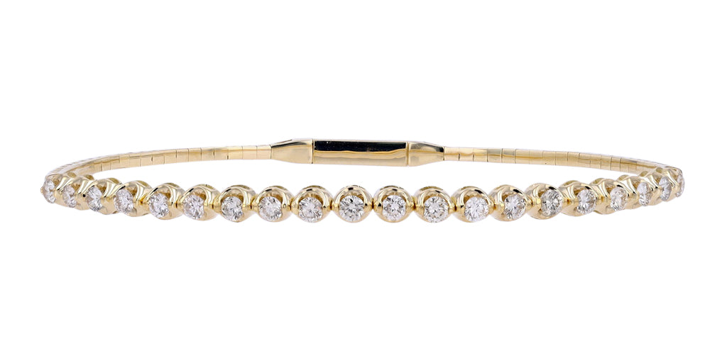 14K Diamond Flexible Bangle<p><strong>More Colors Available</p></strong>