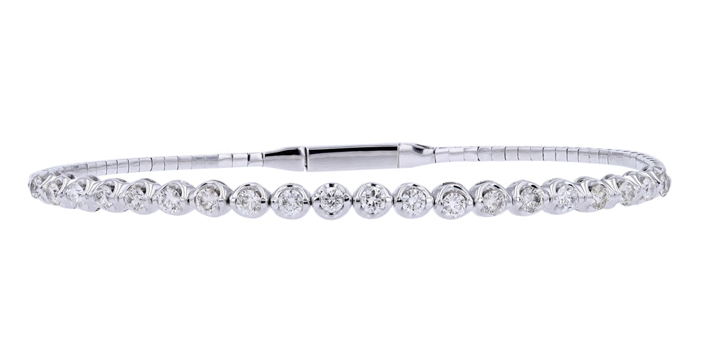 14K Diamond Flexible Bangle<p><strong>More Colors Available</p></strong>