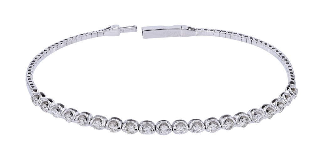 14K Diamond Flexible Bangle<p><strong>More Colors Available</p></strong>