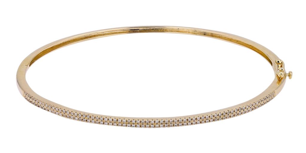 14K .35 CTW Diamond Oval Bangle<p><strong>More Colors Available</p></strong>