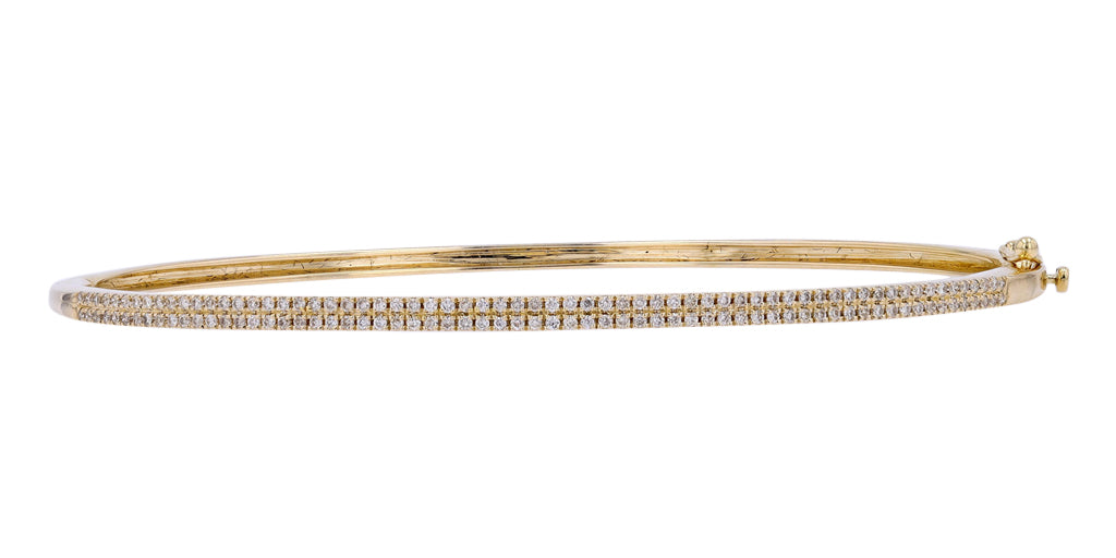 14K .35 CTW Diamond Oval Bangle<p><strong>More Colors Available</p></strong>