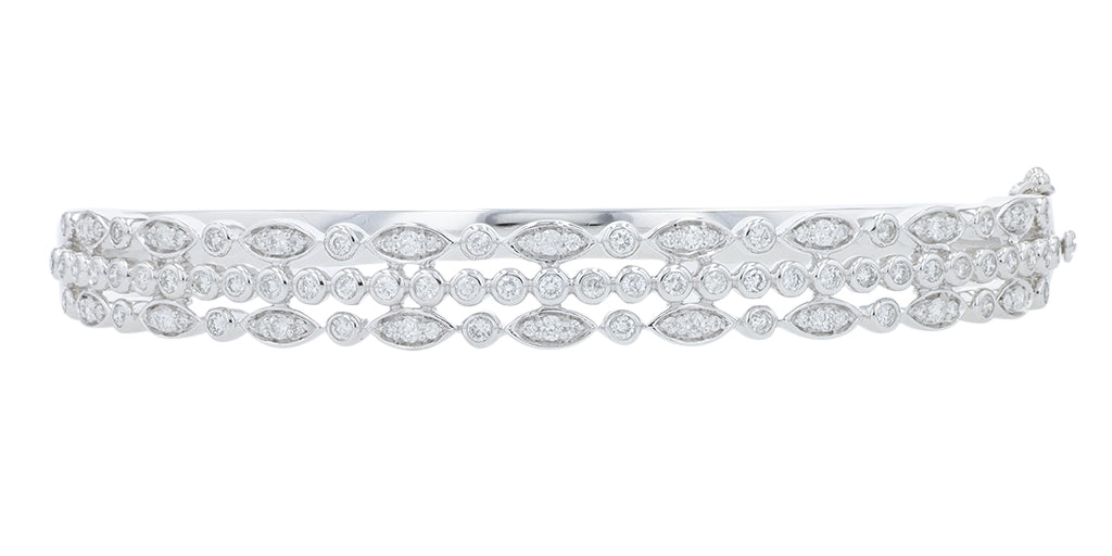 14K 1.06 CT Diamond Bangle<p><strong>More Colors Available</p></strong>