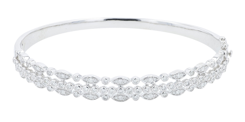 14K 1.06 CT Diamond Bangle<p><strong>More Colors Available</p></strong>