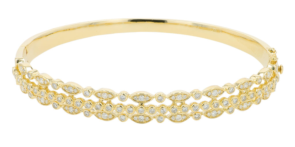 14K 1.06 CT Diamond Bangle<p><strong>More Colors Available</p></strong>