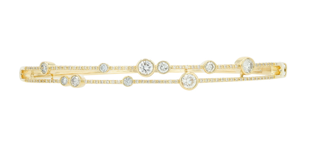 14K 1.10 CT Diamond Bangle<p><strong>More Colors Available</p></strong>