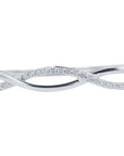 10K WG .50 CTW Diamond Crossover Bangle