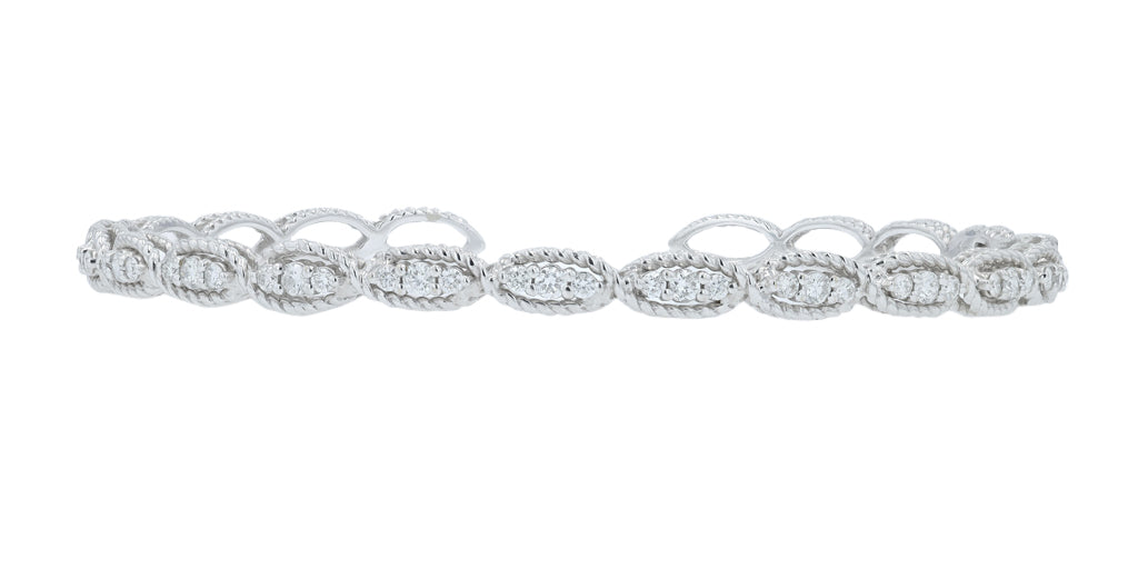 18K .60 CTW Diamond Cuff Bangle<p><strong>More Colors Available</p></strong>