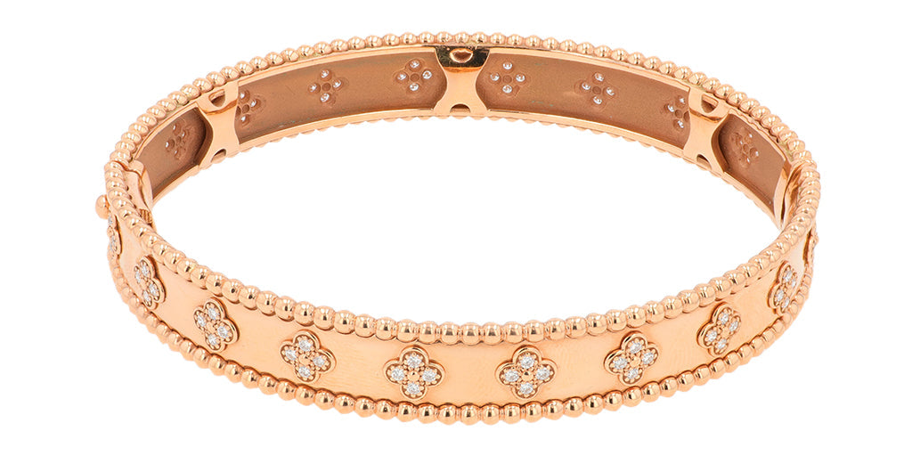 18K RG 1.60 CT Diamond Bangle