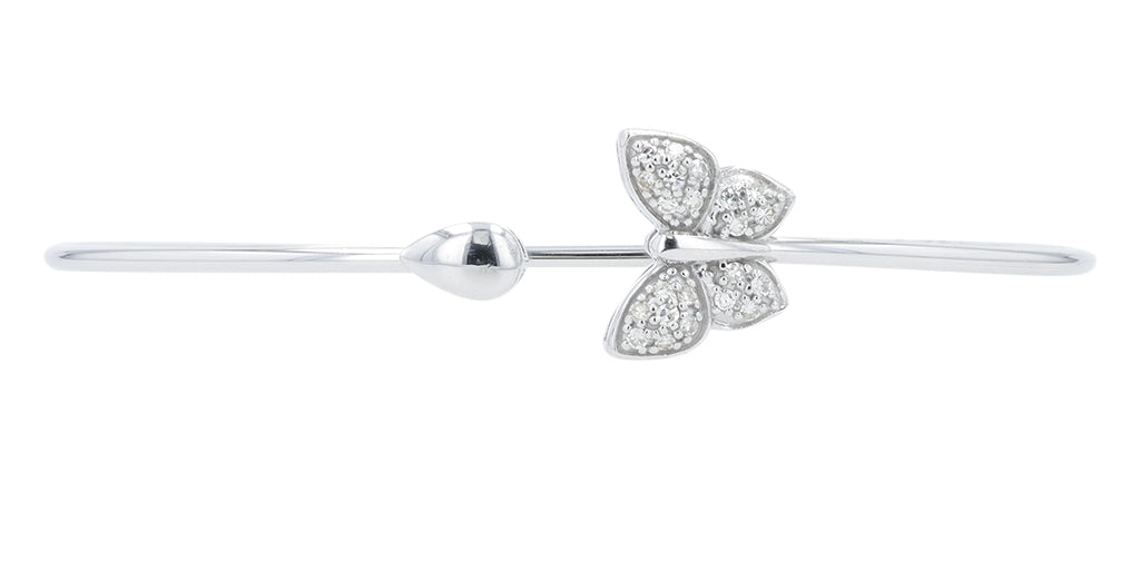 14K .15 CT Diamond Butterfly Cuff Bangle<p><strong>More Colors Available</p></strong>