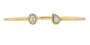 10K YG .50 CTW Diamond Cuff Bangle