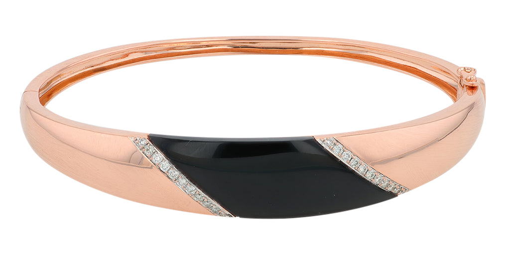 14K RG EFFY 1.18 CTW Diamond Bangle