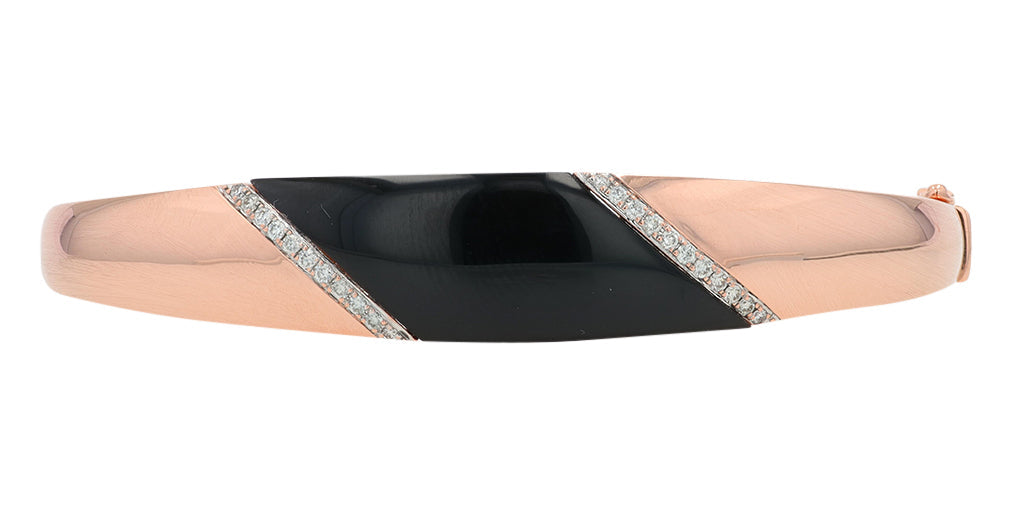 14K RG EFFY 1.18 CTW Diamond Bangle