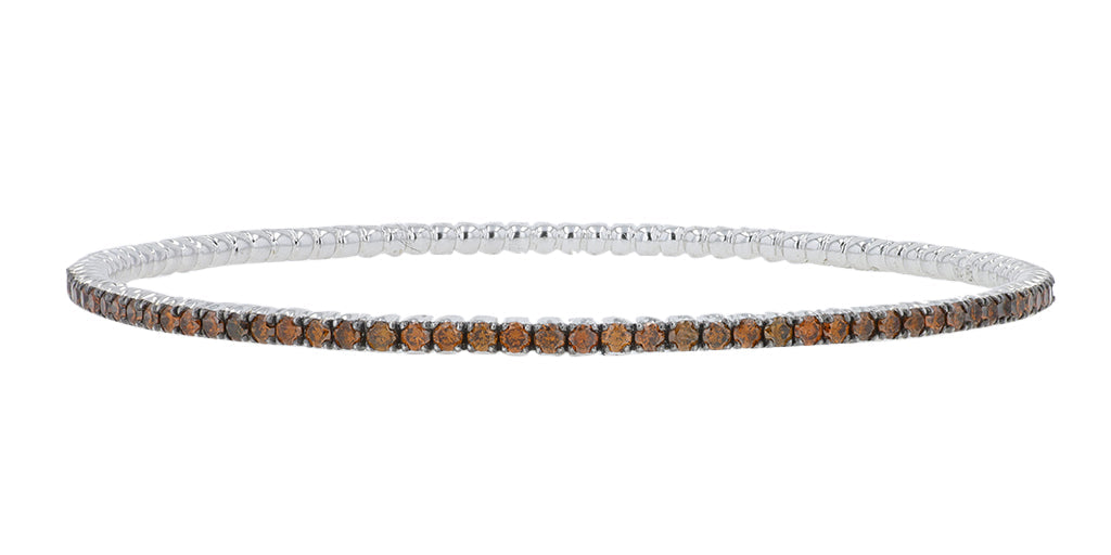 10K WG 3 CTW Red Diamond Bangle