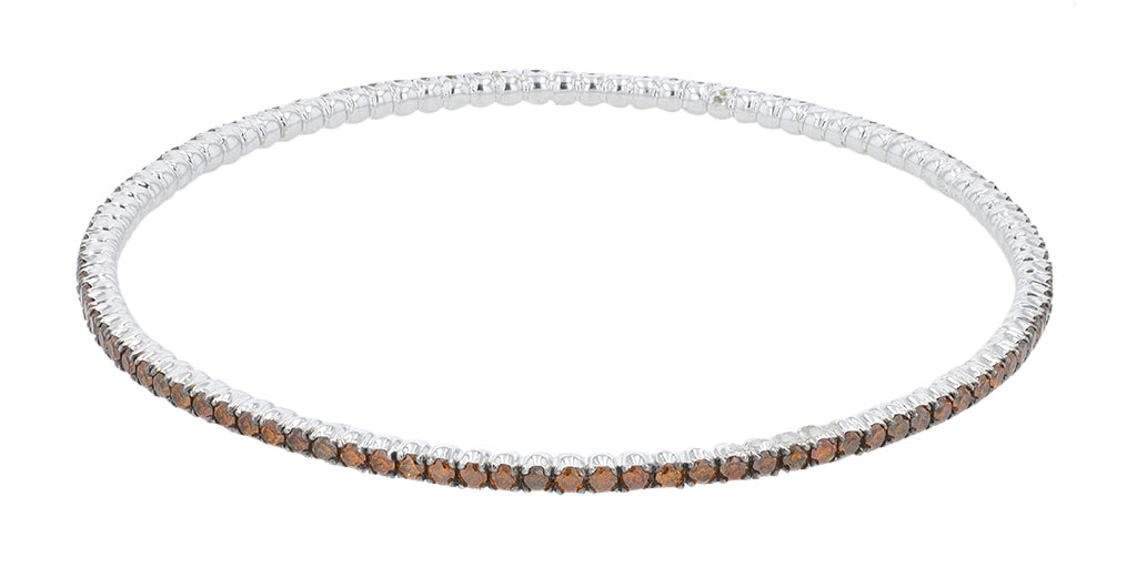 10K WG 3 CTW Red Diamond Bangle