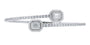 18K WG Penny Preville 3.01 CTW Diamond Bypass Bangle
