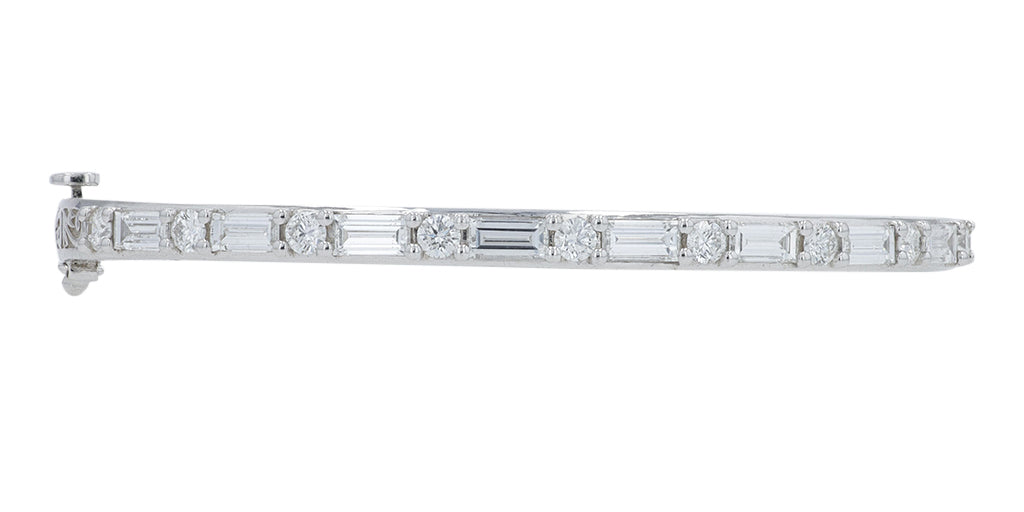 18K WG Penny Preville 2.50 CTW Diamond Bangle