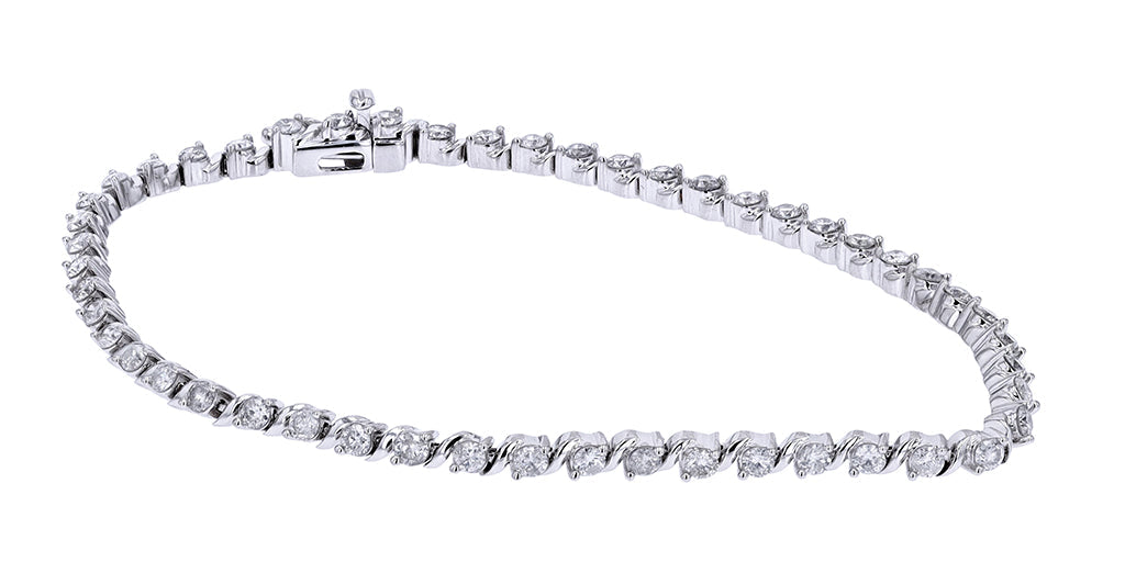 14K WG 2 CT Diamond Bracelet