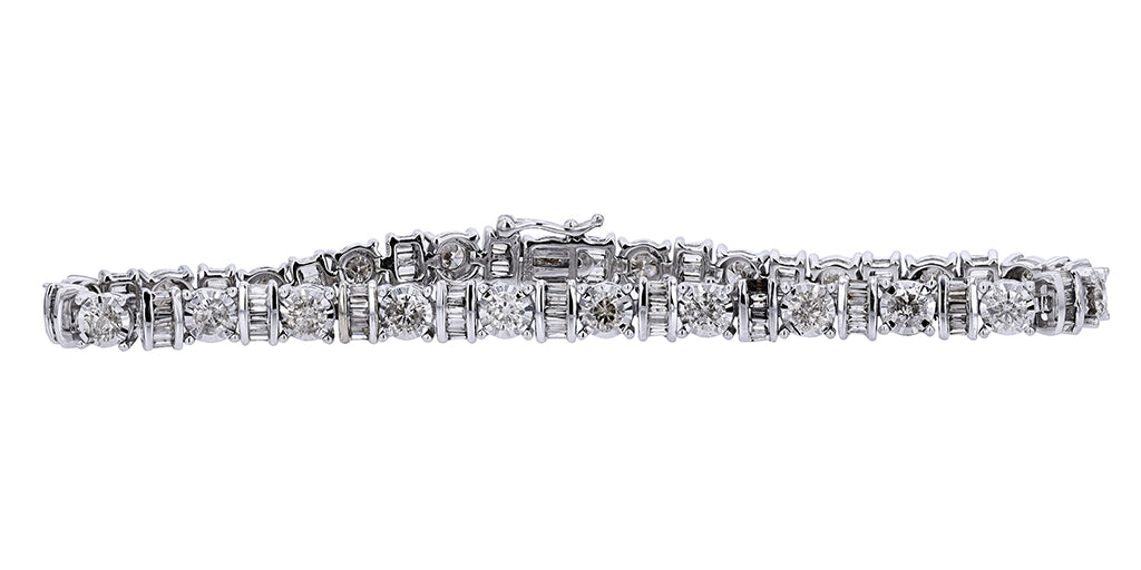 10K YG 5 CT Diamond Bracelet<p><strong>More Colors Available</p></strong>
