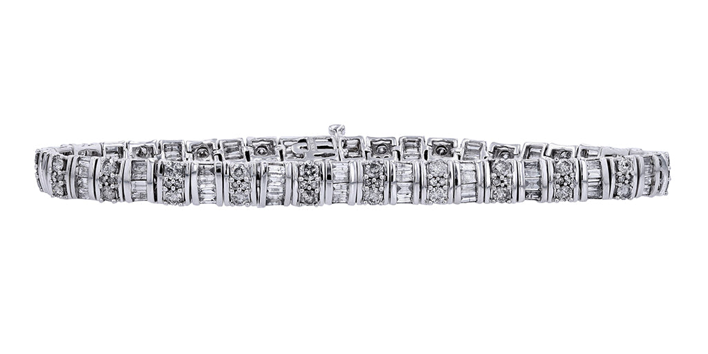 10K WG 5 CT Diamond Bracelet
