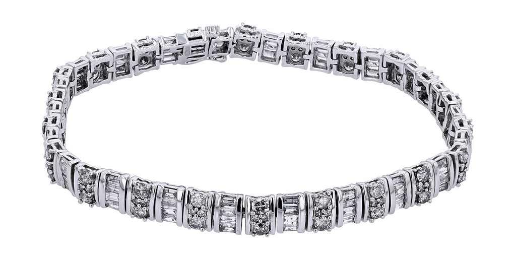10K WG 5 CT Diamond Bracelet