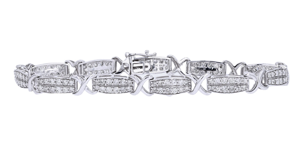 10K WG 3 CTW Diamond Bracelet