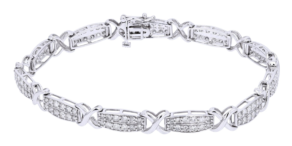 10K WG 3 CTW Diamond Bracelet