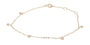 14K Diamond Bezel Charm Bracelet<p><strong>More Colors Available</p></strong>