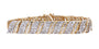 10K YG 10.00 CT Diamond Bracelet