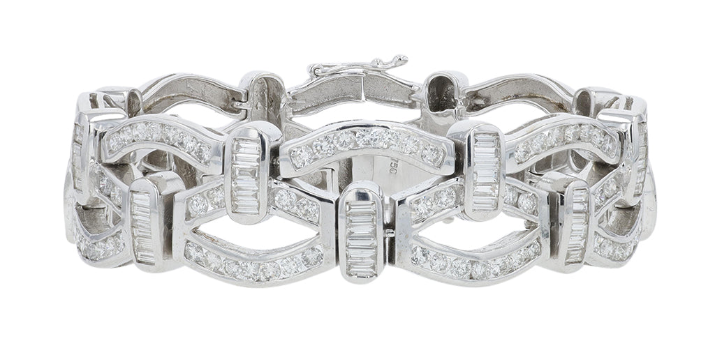 18K WG 5.80 CTW Diamond Bracelet