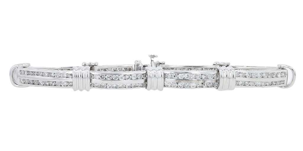14K WG 4.75 CT Diamond Bracelet