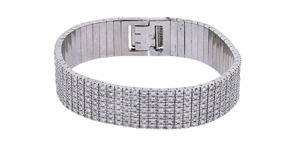 18K WG 10.05 CTW Diamond Bracelet