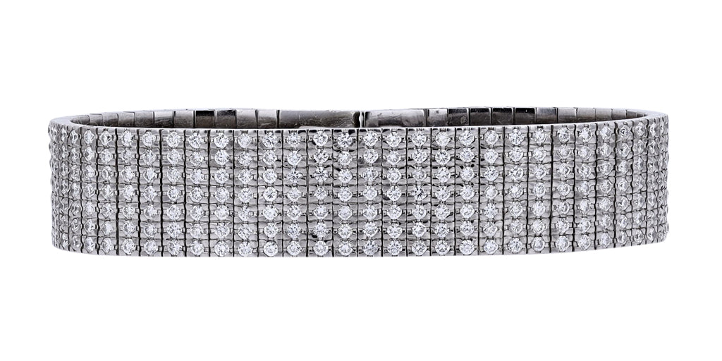 18K WG 10.05 CTW Diamond Bracelet