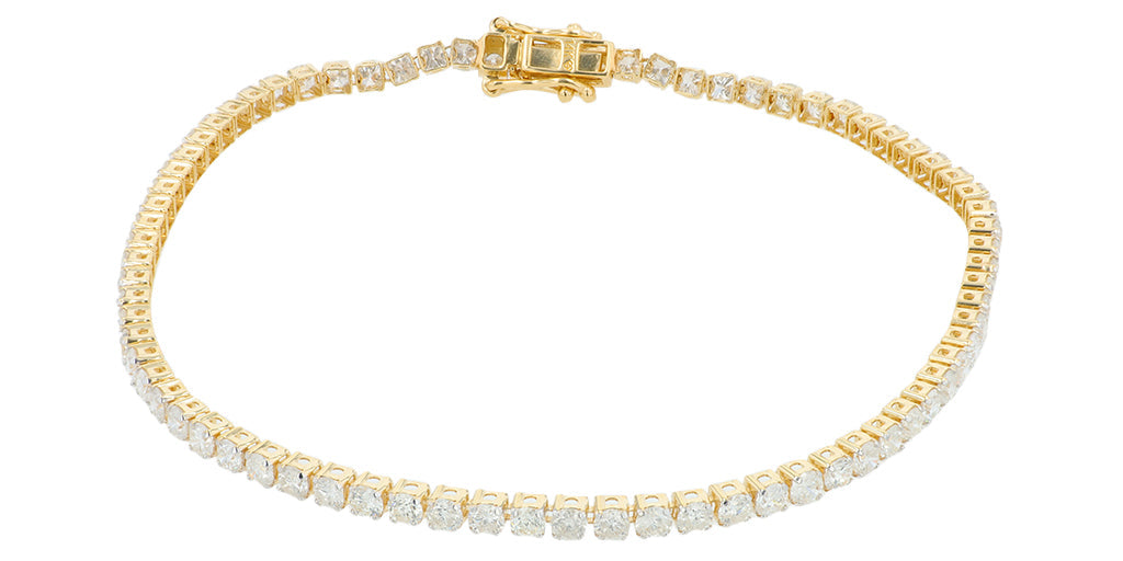 14K 3.50 CTW Diamond Tennis Bracelet<p><strong>More Colors Available</p></strong>