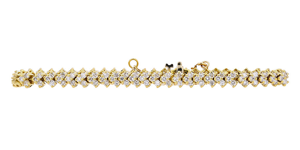 18K YG 4 1/2 CTW Diamond Bracelet
