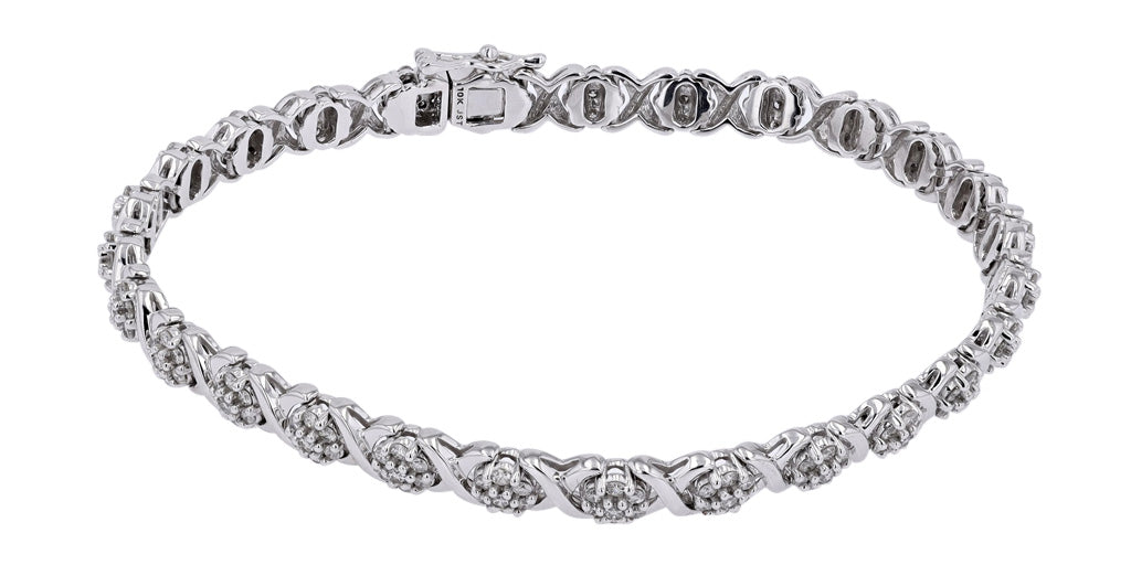 10K WG 2 CT Diamond Bracelet