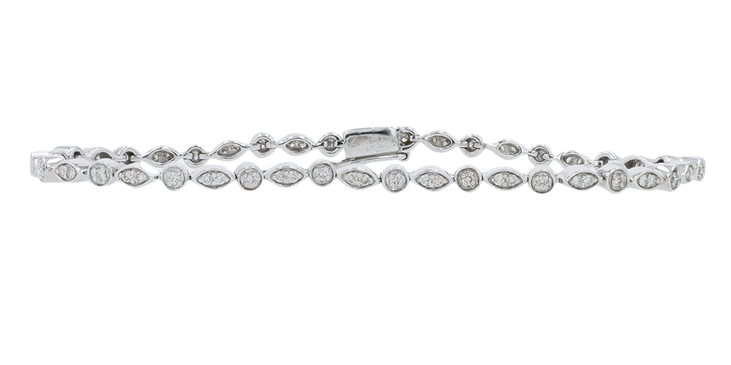 14K WG .75 CT Diamond Bracelet