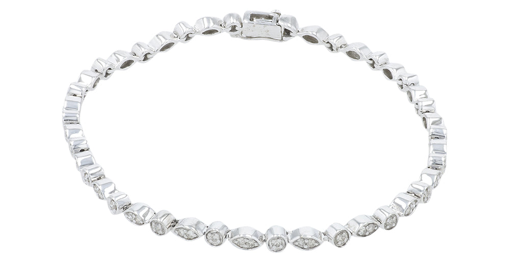14K WG .75 CT Diamond Bracelet