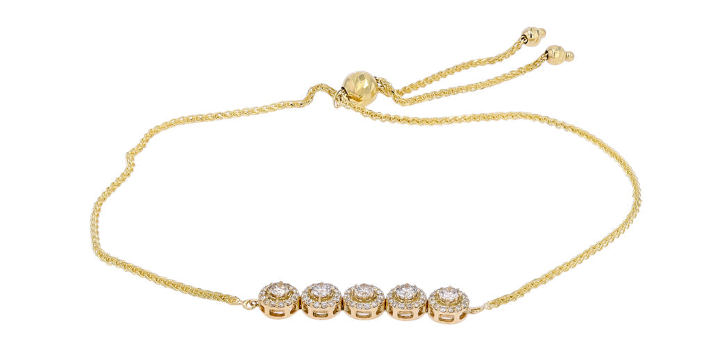 14K Diamond Bolo Bracelet<p><strong>More Colors Available</p></strong>