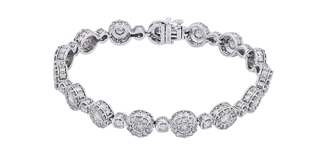 10K WG 10 CTW Diamond Bracelet